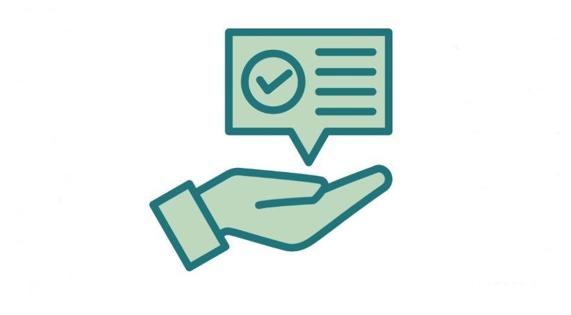 Checkliste über einer Hand Grafik ISL e.V.